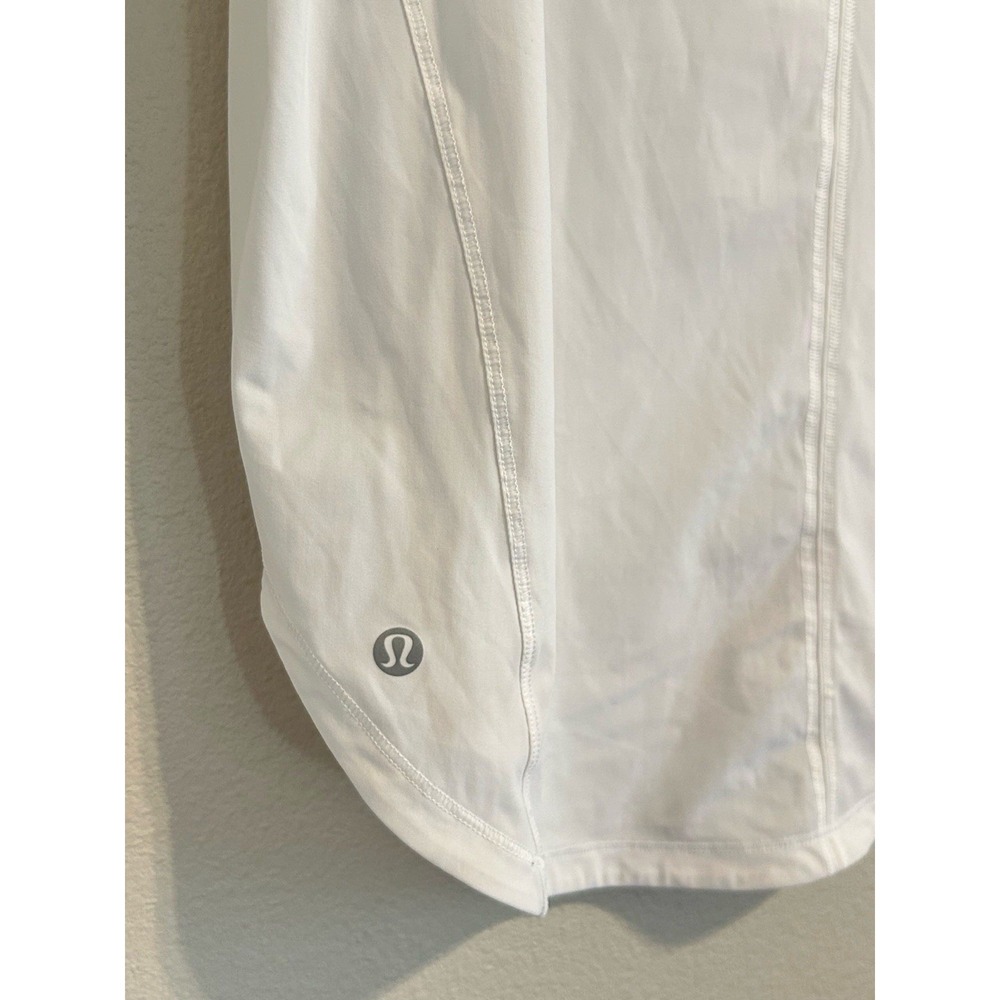 Lululemon women's white Align Hip-Length Racerback sculpt Tank Top 12 - Picture 3 of 7